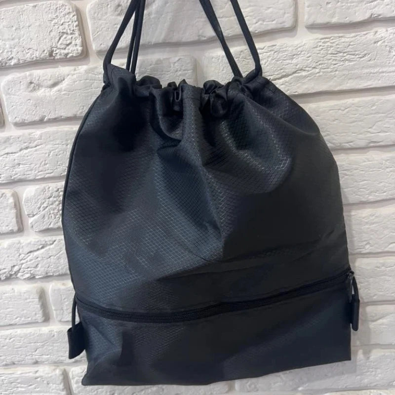 Unisex Drawstring Backpack – Lightweight Gym Bag, Travel Tote, School & Work for Men & Women | Minimalist Daily Carry All-in-One Beauty World Shop