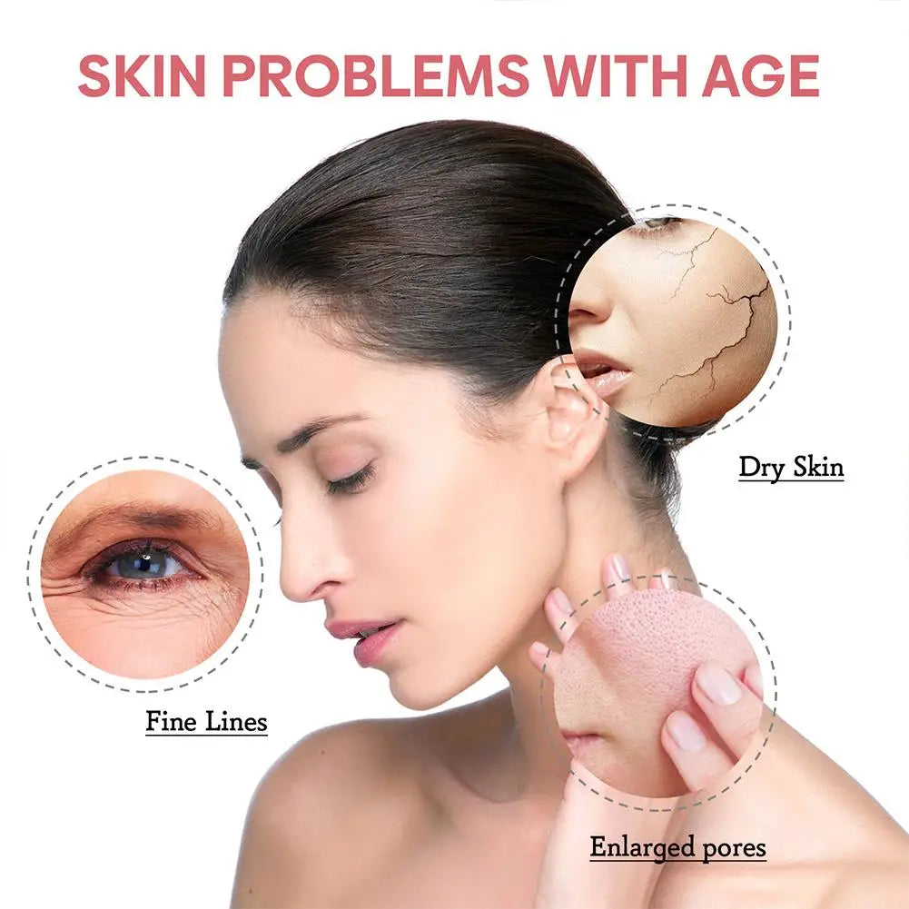5 In 1 Fade fine lines Firming Face Serum Moisturizing brightning Vitamin C Hyaluronic Acid Facial Serum Shrink Pores Skin Care Beauty World Shop