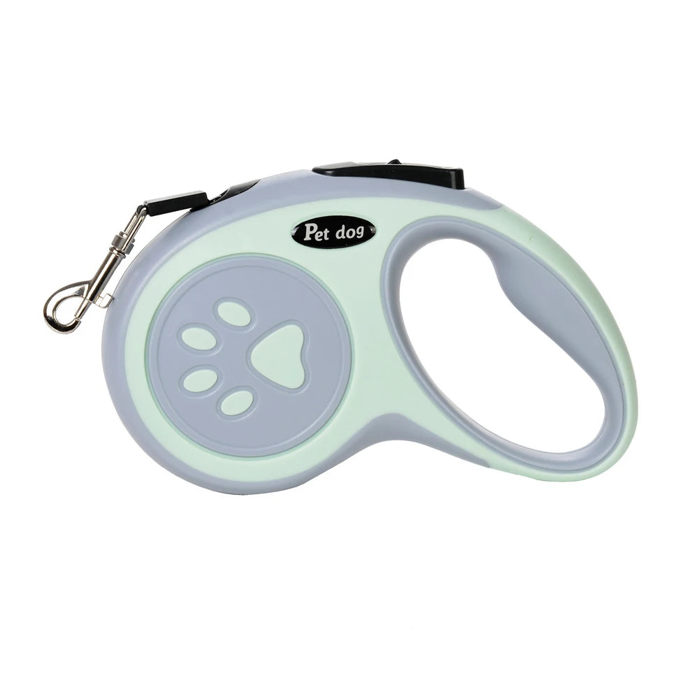 3m 5m Dog Paw Design Leash For Small Medium Large Dogs Outdoor Walking Puppy Strong Retractable Nylon Rope Yorkies Pet Supplies