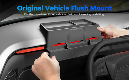 NEVERLAND Center Console Organizer, Behind Screen Storage Box for Tesla Cybertruck, Phone Holder Truck Accessories Beauty World Shop
