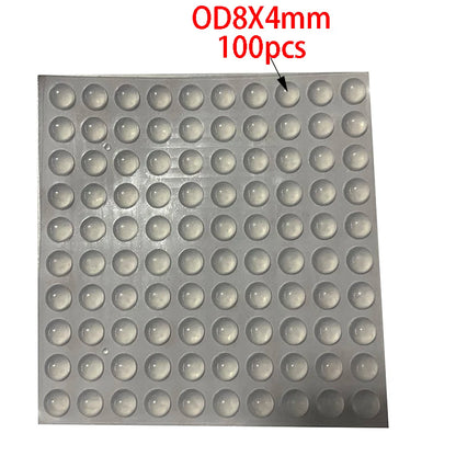 100Pcs Soft Silicone Rubber Anti Slip Bumpers Feet Pads Damper Buffer Cabinet Bumpers Silicone Furniture Pads Drawer Door Pad Beauty World Shop