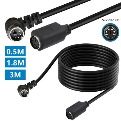 Mini DIN 6-Pin Adapter Cable 6 Pin  PS/2 PS2  Data Cable Male to Male to Female Straight and Elbow Mini DIN 6Pin