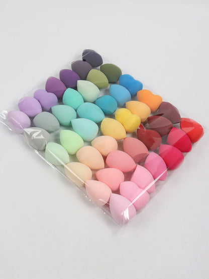 Make-Up Eggs 3-5-10-15-20-30-50 Pack, Color and Shape Random Foundation Beauty Sponge Blend, Liquid, Cream and Powder Flawless, Beauty World Shop