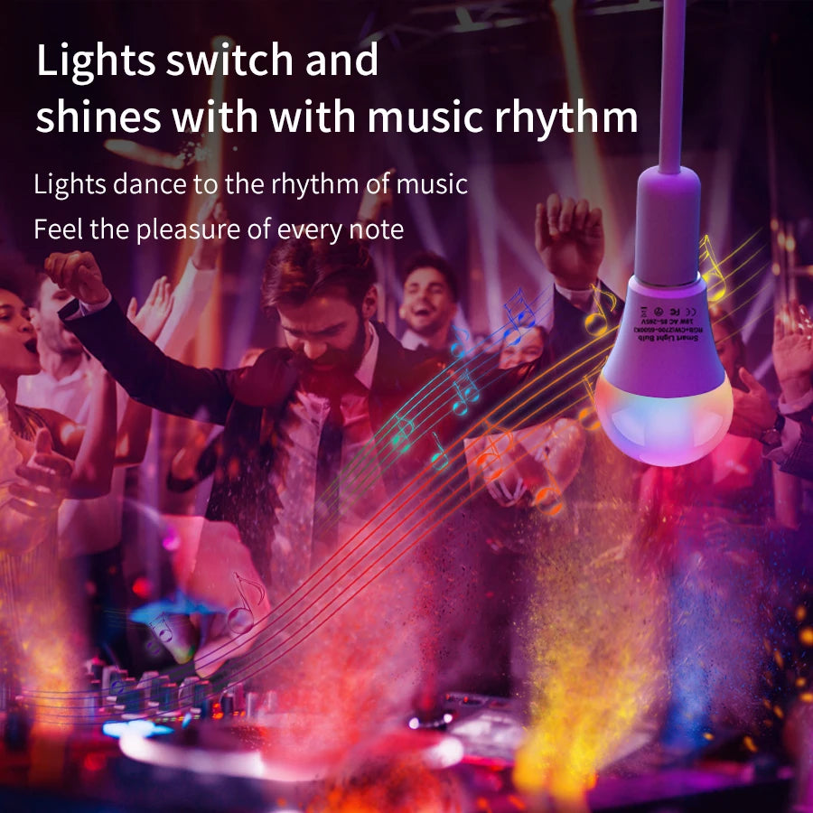 Tuya Smart WiFi LED Light Bulbs 220V 110V 10W 15W 20W E27 Alexa LED Lamp RGB Smart Life APP Google Assisatnt Voice Control Beauty World Shop