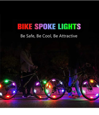 Colorful Bike Wheel Spoke Light Waterproof MTB Balance Bicycle Light LED Tyre Tire Flash Lights Warning Cycling Lamp Beauty World Shop