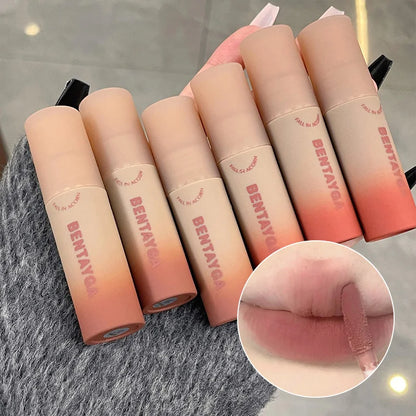 BENTAYGA Autumn Velvet Lip Mud — Matte Finish, Skin-Tone Enhancing Lip Tint, Versatile Nude Makeup, Budget-Friendly for Students Beauty Trend Shop