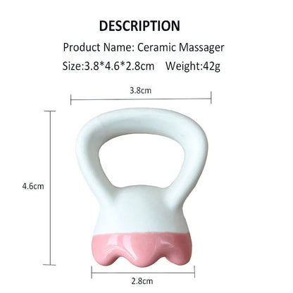 Massage Gua Sha Plate Ceramic Guasha Massage Board Ring Shape Skin Tightening Compact Ergonomic for Face Head Shoulder Knee Beauty World Shop