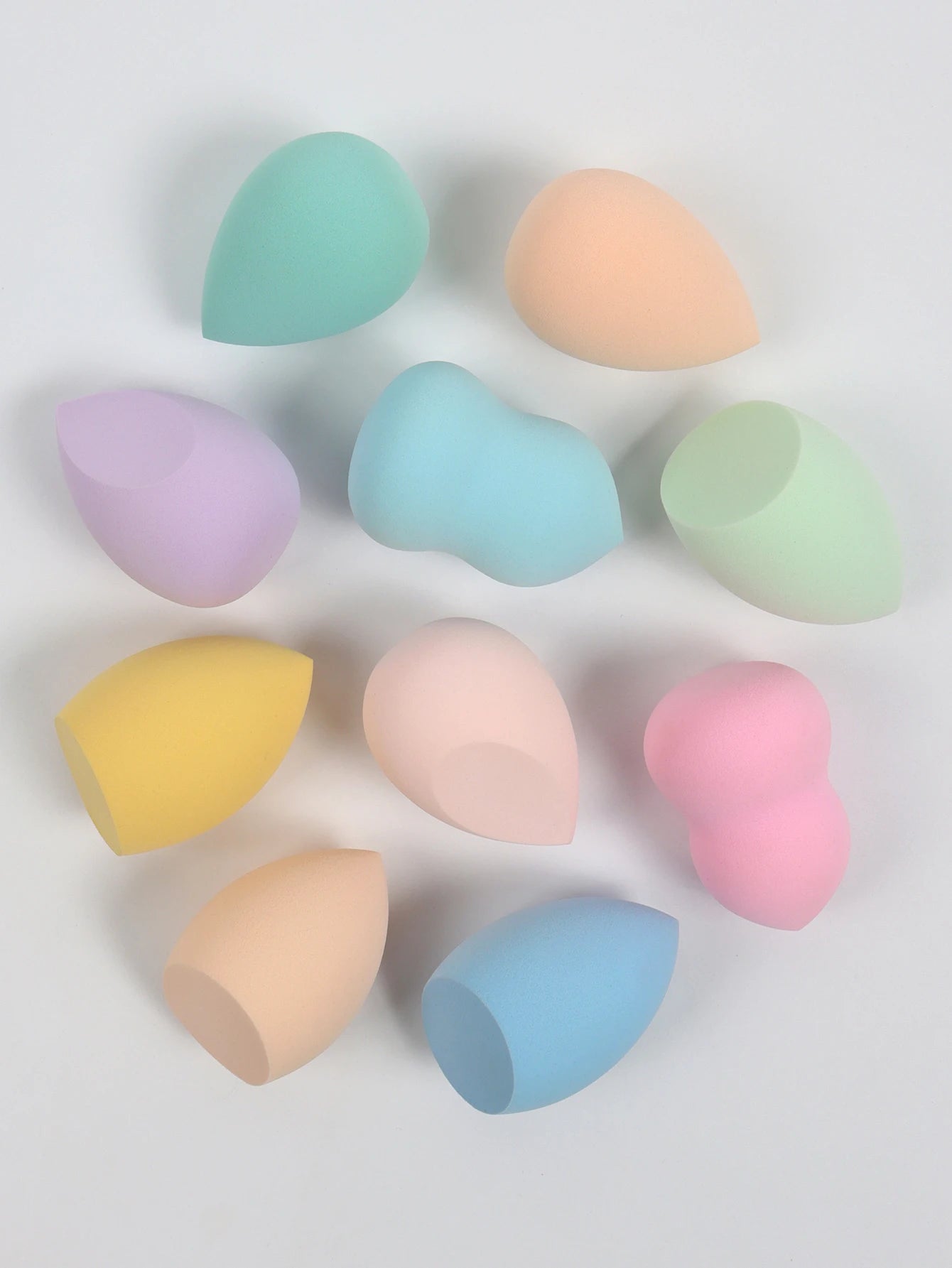 Make-Up Eggs 3-5-10-15-20-30-50 Pack, Color and Shape Random Foundation Beauty Sponge Blend, Liquid, Cream and Powder Flawless, Beauty World Shop