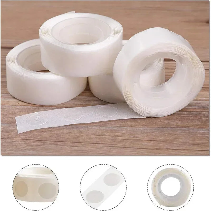 Double Sided Clear Sticky Point Tape Balloon Glue Dot Adhesive Birthday Wedding Party Balloons Glue Sticker Photoes Stand Arch Beauty World Shop