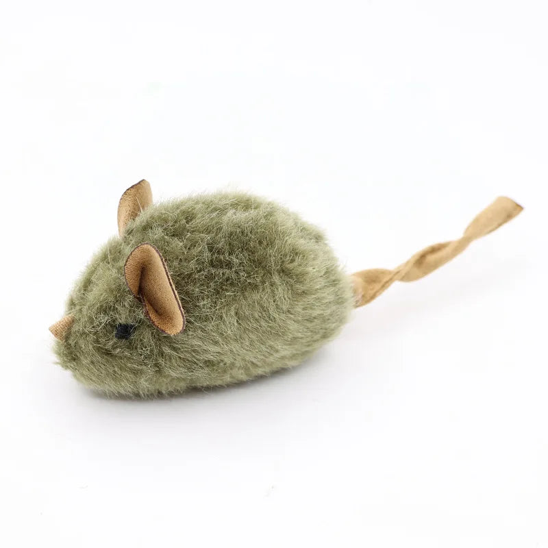 New Type Of Cat-teasing Plush Simulation Mouse Toy Long Plush Bird Chirping Mouse Scratch-resistant And Biting Interactive Toy Beauty World Shop