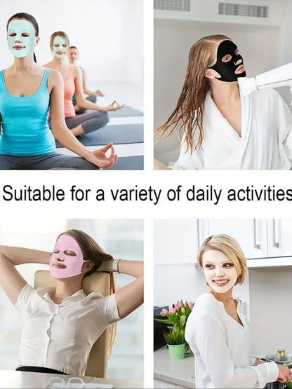 Silicone Mask Cover 3D Ear-type Anti-slip Anti-drop Fixed Mask, Auxiliary Moisturizing Mask Cover to Prevent Evaporation Tool Beauty World Shop