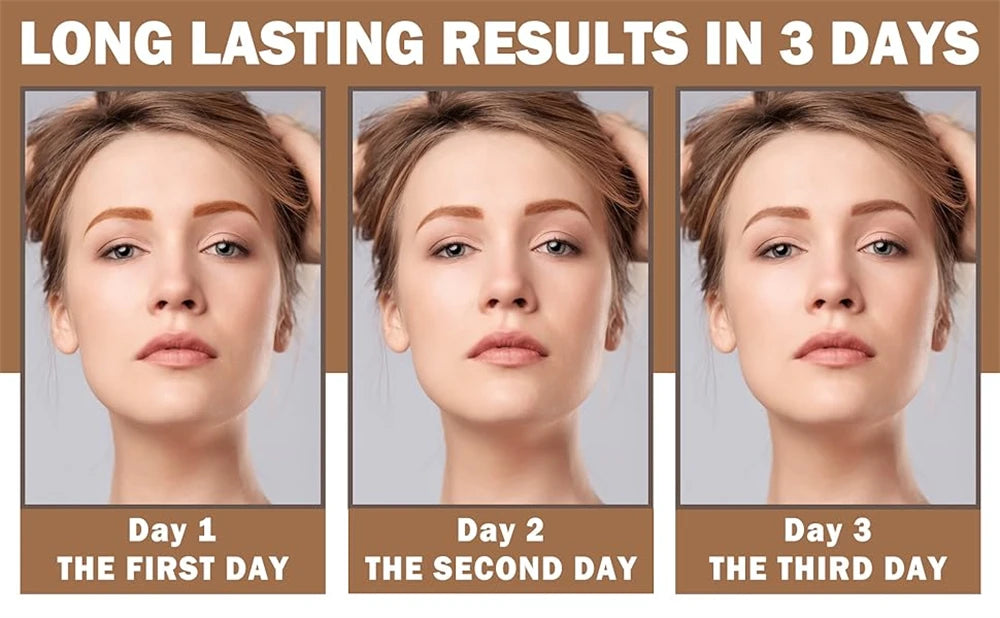 Lasting 3 Days Tattoo Easy Peel Off Eyebrow Gel Cream Types Long-Lasting Smudge-Proof Sweat Resistant  Waterproof Cosmetics Beauty World Shop