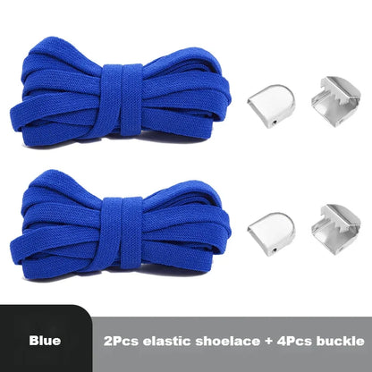 No tie Shoelaces for Shoes 8MM Flat Elastic laces Sneakers Kids Adult Quick Shoelace without ties Shoe Accessories Beauty World Shop