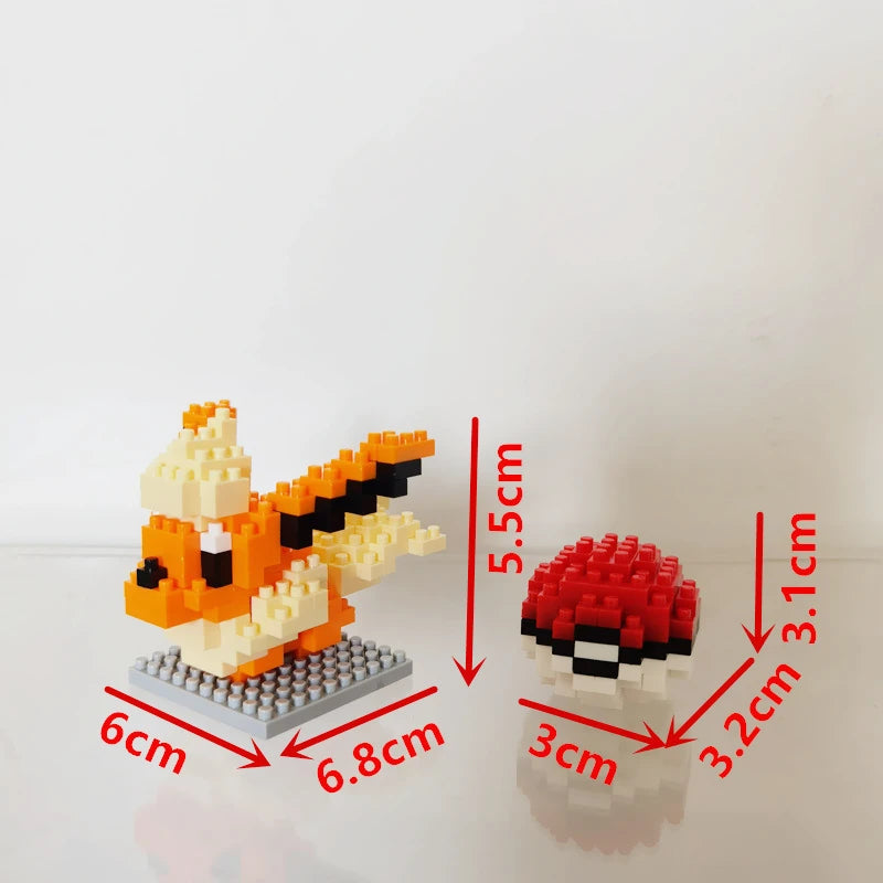 75 Style Building Blocks Assembly Anime Picachu Charizard Doll Blastoise Bulbasaur Gengar Bricks Figures Toy for Kid Gift Beauty World Shop
