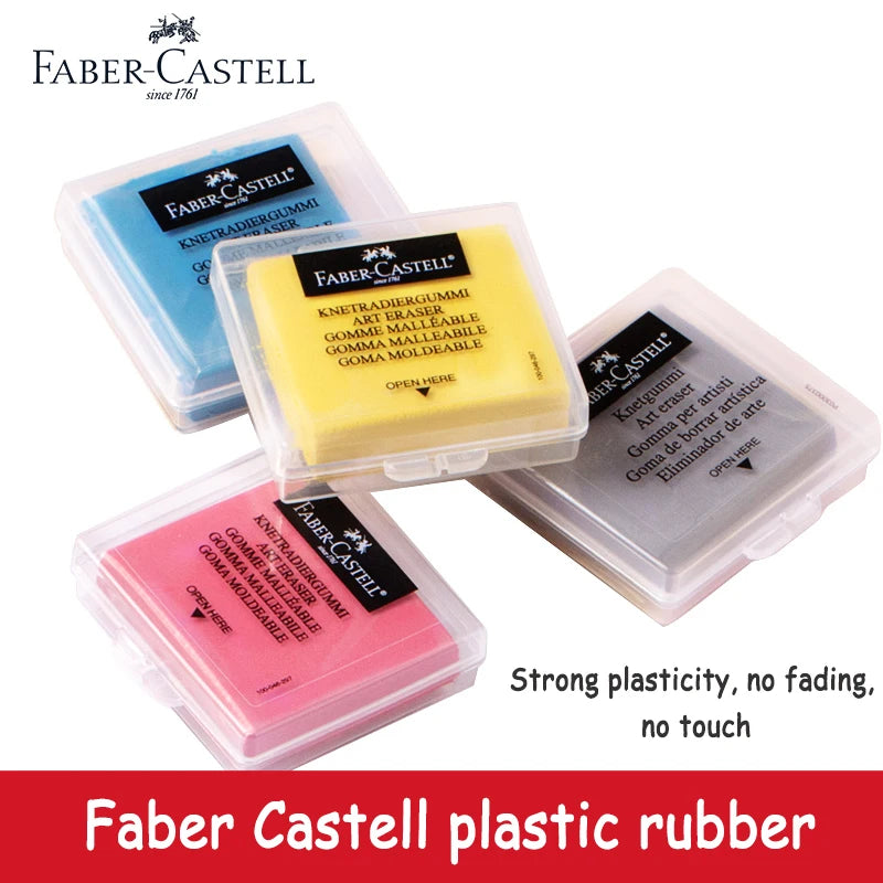 Faber - Castell Premium Soft Kneadable Eraser, Perfect for Art Painting, Design & Plasticine Stat - Ultra - Plastic Sketch Tool Beauty World Shop
