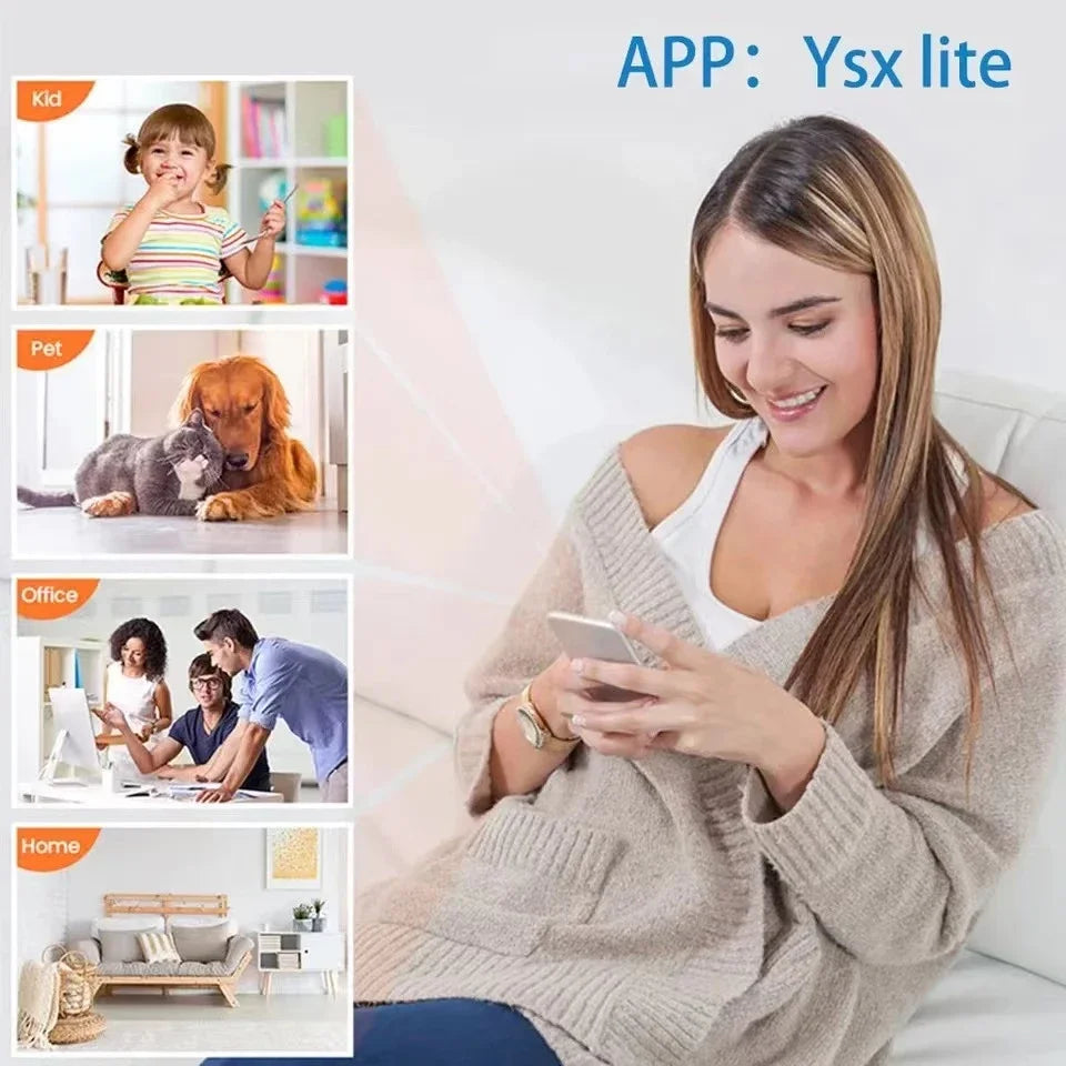 Mini Camera 1080P HD WiFi Wireless HD Night Vision Camera Home X5 Remote Camera Kids Pet Safety Monitoring Beauty Fashion