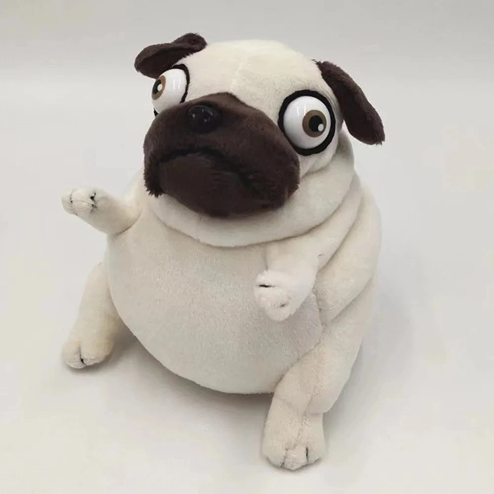 kawaii Plush Toys 15cm dog the Elf Fat Pug Sitting Pug Dogs Toy Stuffed Dolls for Kids Children Birthday Gift Dolls Beauty World Shop