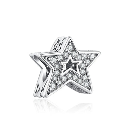2025 New S925 Silver Spring Ball Bear Cross Pendant Suitable for Original Bracelets DIY Accessories Women's Charm Jewelry Gifts Beauty World Shop