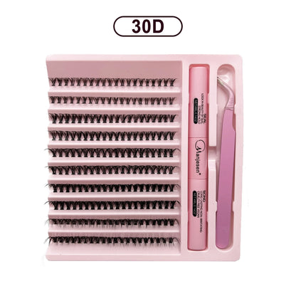 DIY Lashes Extension Kit Eyelashes 200 PCS Clusters Lash Bond and Seal Makeup Tools for Gluing  Lashes Gluing Glue  Accessories Beauty World Shop