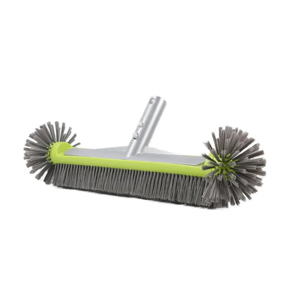 17.5" Heavy Duty Aluminum Pool Brush Head With 7 Rows Nylon Bristles For Pool Wall Steps Corner Cleaning Beauty World Shop