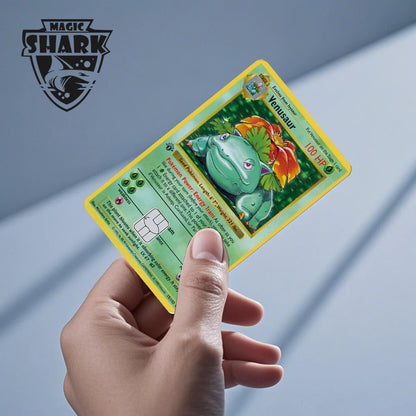 2025 New Pokemons Charizard Blastoise Bulbasaur Eevee Metwo Sticker Film Skin Cover for Credit Debit Card Beauty World Shop