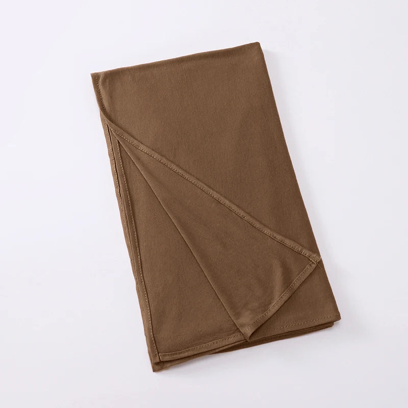 Premium Jersey Instant Hijab Good Stitch Stretchy Jersey Scarf Malaysia Wraps Plain Muslim Turban Headband Shawls Supplier Beauty World Shop