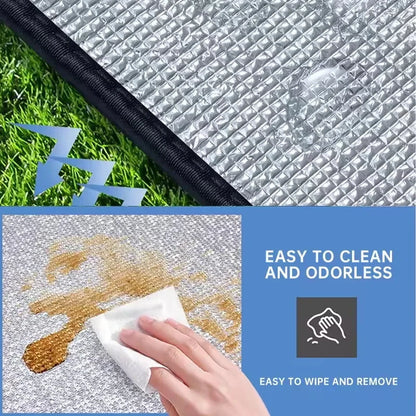 Waterproof Mat Double-sided Aluminum Film Moisture-Proof Mat Portable Picnic Mat Outdoor Tent Camping Beach Moisture-Proof Mat Beauty World Shop