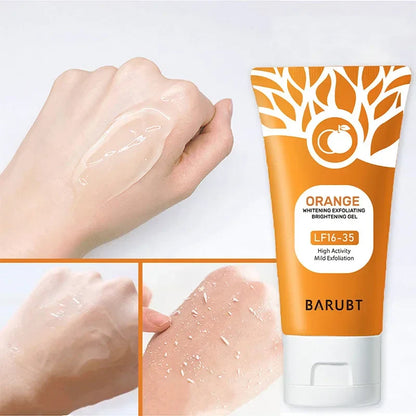 50g Orange Exfoliating Gel For Facial Body Gentle Orange Facial Scrub Body Cleansing Gel Dead Skin Remover Scrub Skin Cleaning Beauty Trend Shop