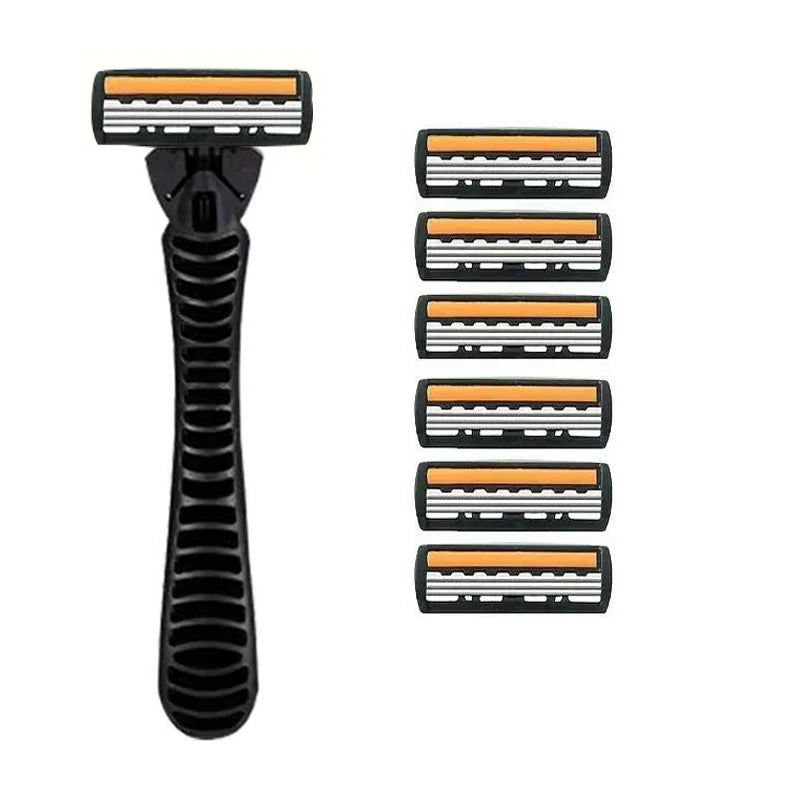 Shaver Brand New Design Men Razor Shaving two Layer Shaver Reusable Razor Imported Blade Multi Tool Head Change Beauty World Shop