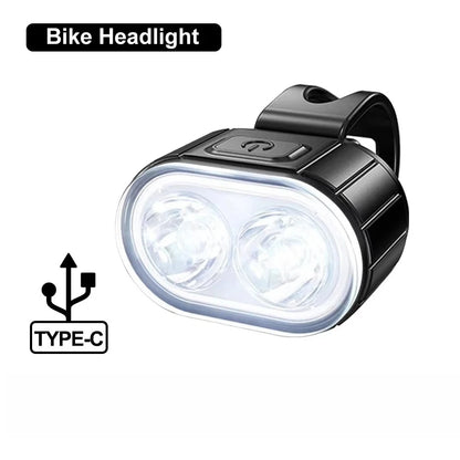 USB Rechargeable Bicycle Lights Bike Safety Warning Lamp Outdoor Waterproof Cycling Flashlight For Mountain And Road Bikes Beauty World Shop