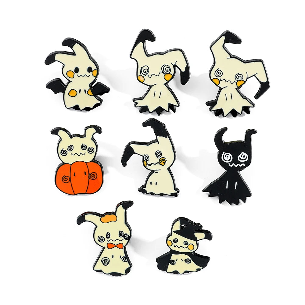 Pokemon Cartoon Metal Enamel Pins Brooch Cute Pikachu Badges Metal Denim Shirt Lapel Pin Jewelry Accessories Beauty World Shop