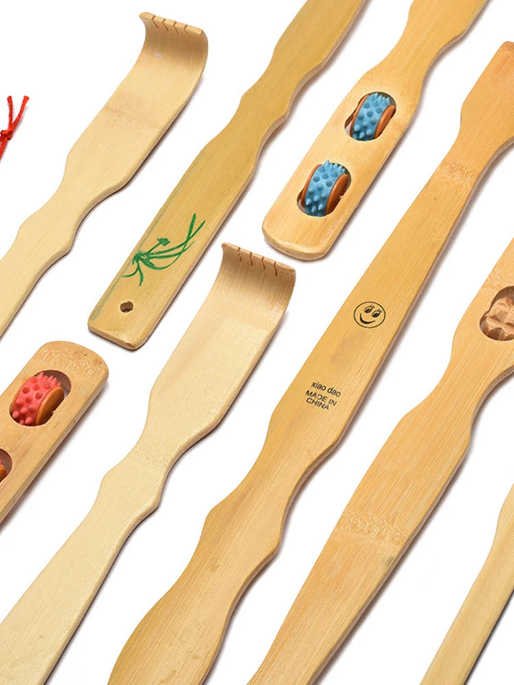Bamboo Made Itching And Scratching Device Home Massage Anti Itch And Back Scratching Device Scratching Rake Massage Stick Beauty World Shop