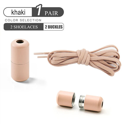 Elastic No Tie Shoelaces Semicircle Shoe Laces For Kids and Adult Sneakers Shoelace Quick Lazy Metal Lock Laces Shoe Strings Beauty World Shop
