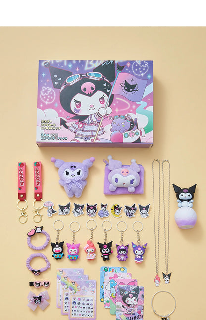 Cute Kuromi Cinnamoroll Melody Christmas Advent Calendar Kawaii Random Figure Ornament Anime Cartoon Keychain Kids Toy Gift Beauty World Shop