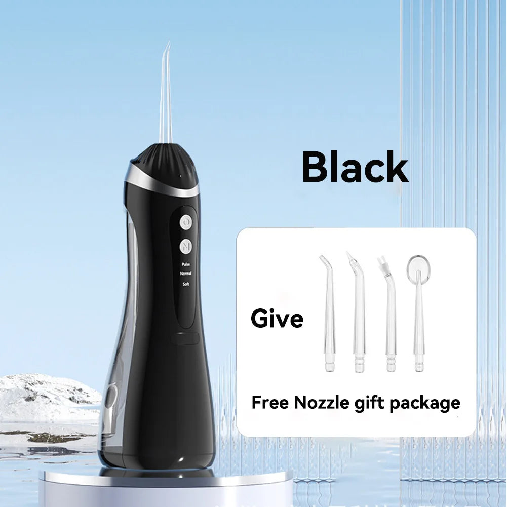 Oral Irrigator 3 Cleaning Modes Portable Rechargeable Waterproof  IP65 Dental Water FlosserTeeth Whitening Jet Floss 200ML Beauty World Shop