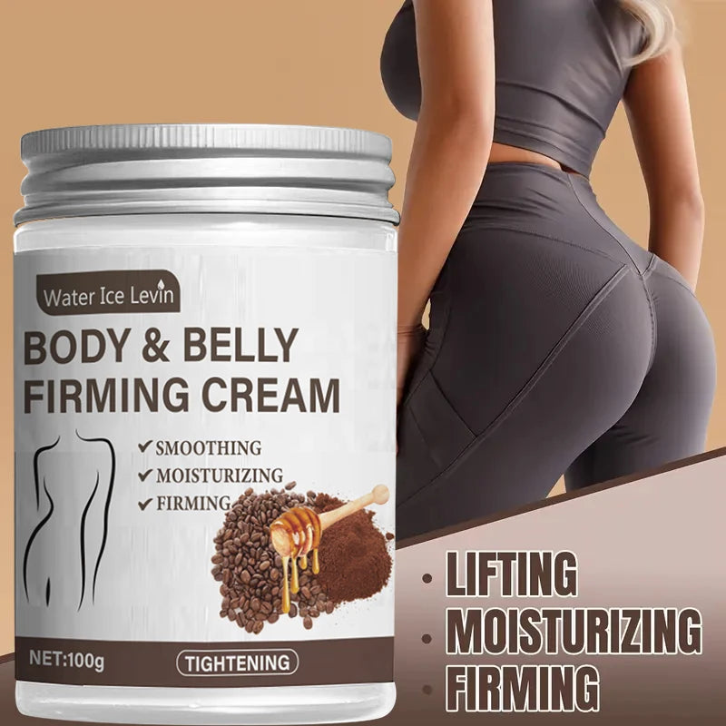 Caffeine Collagen Firming Cream - 100g Contains Caffeine and Coconut Oil, Rich in Vitamin E, Unscented, Tightens and Lifts the Abdomen, Thighs, Buttocks, Arms, All Skin Types, Hypoallergenic, Whitening Effect Beauty World Shop