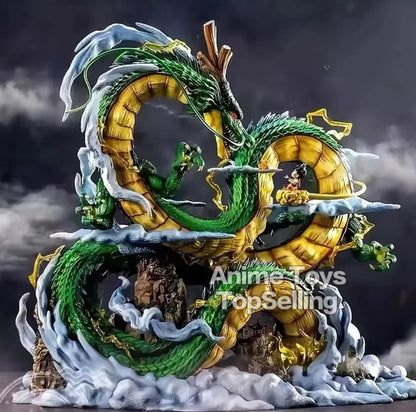 23cm/9.05in Anime Dragon Ball Z Figure Shenron Goku And Shenron Action Figure Model Pvc Statue Doll Collection Toy Gifts Beauty World Shop