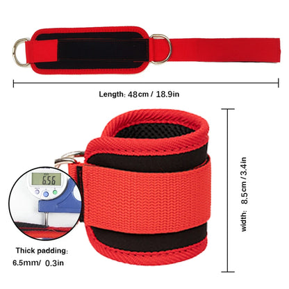 Fitness Ankle Straps Adjustable D-Ring Support Cuffs Gym Leg Strength Workouts Pulley With Buckle Sports Guard Safety Abductors Beauty World Shop