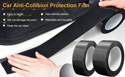 1-10m Nano Carbon Fiber Car 3D Tape Sticker Door Mirror Paste Protector Strip DIY Protection Protective Film Waterproof Adhesive Beauty World Shop