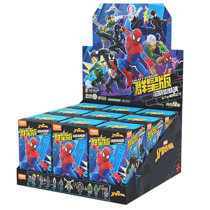 BLOKEES Spider-Man Gwen Stacy Venom‌ Doctor Octopus Miles Morales Symbiote Spider-Man Anime Figure Model Blind Box Toys Gifts Beauty World Shop