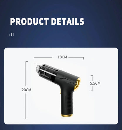 CENRR 98000PA Powerful Mini Car Vacuum Cleaner Cordless Wireless Car Cleaner HandHeld Portable Vacuum Cleaner Air Gun Beauty World Shop