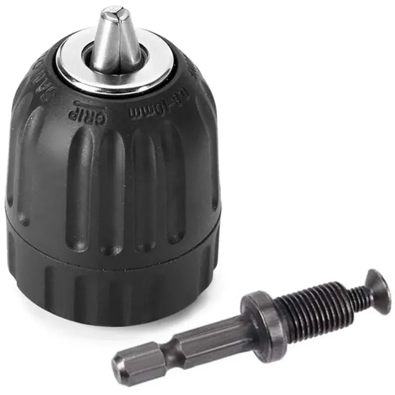 Keyless Drill Chuck Converter, 3/8 "- 24UNF Thread, Quick Change Adapter, 1/4" Hex Shank Beauty Trend Shop