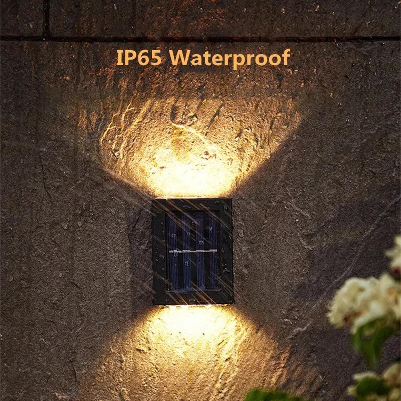 Solar LED Outdoor Light Solar Lighting Sensor Lamp Streetlights Exterior Garden Decoration Garland Waterproof Solar Wall Light Beauty World Shop