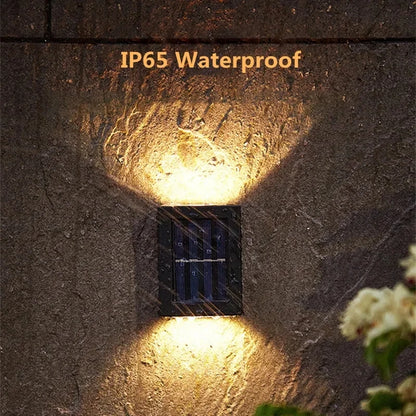 Solar LED Outdoor Light Solar Lighting Sensor Lamp Streetlights Exterior Garden Decoration Garland Waterproof Solar Wall Light Beauty World Shop