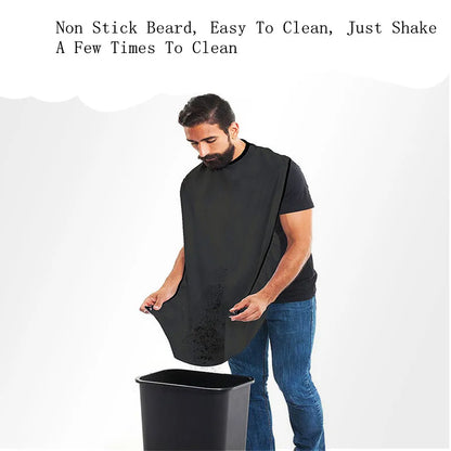Men's Home Shaving Scarf, Shaving Cloth, Hair Cutting Hat, Hair Cutting Apron, Dirt Proof, Keep Clean Beauty Fashion