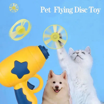 Funny Cat Toy Interactive Launch Pet Training Toy For Kitten Mini Flying Disc Shooting Gun Chasing Games Cat Toys Pet Supplies Beauty World Shop