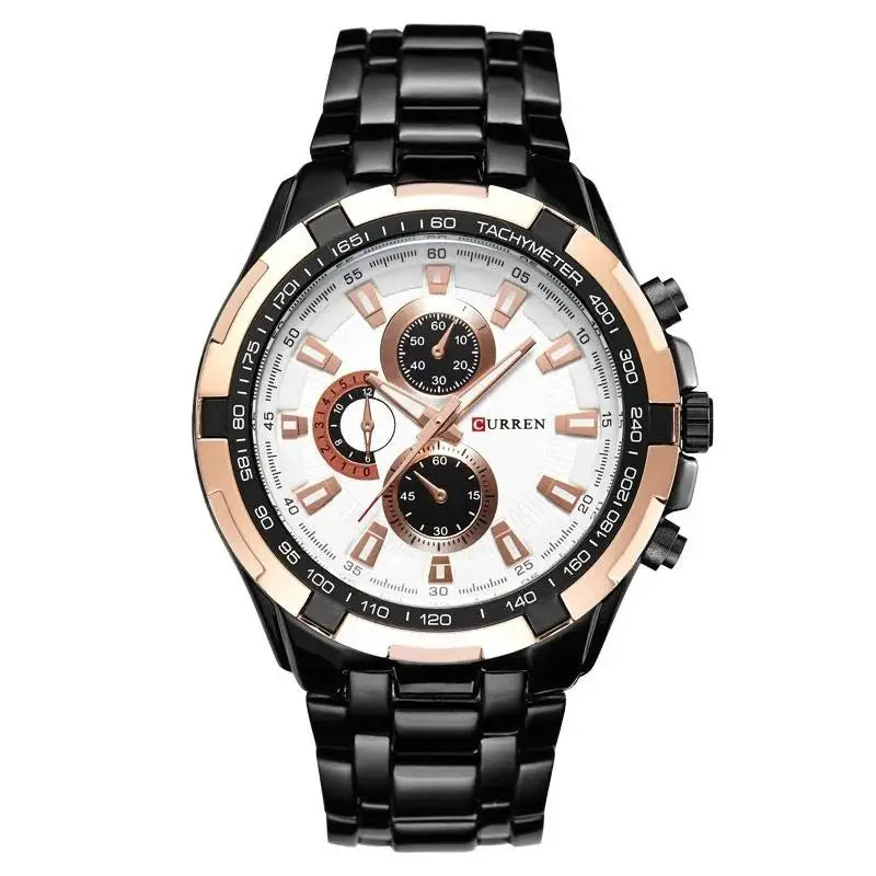 CURREN 8023 Quartz Watch Men Waterproof Sport Military Watches Mens Business Stainless Steel Wristwatch Male Clock reloj hombre Beauty World Shop