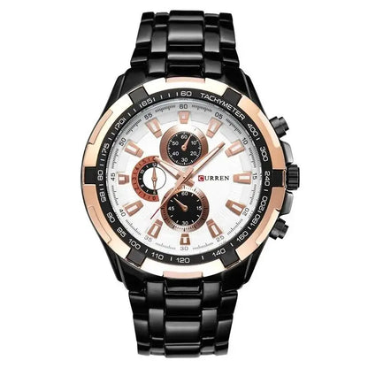 CURREN 8023 Quartz Watch Men Waterproof Sport Military Watches Mens Business Stainless Steel Wristwatch Male Clock reloj hombre Beauty World Shop