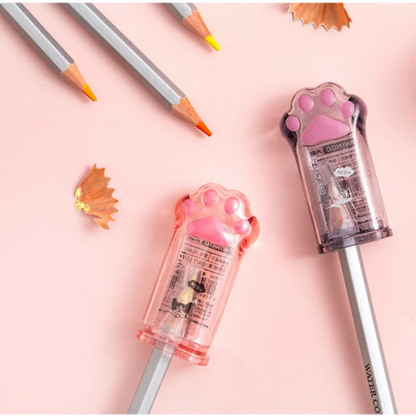 Kawaii Cat Paw Shaped Pencil Sharpener Stationery Kids Gift  Cute School Supplies  Korean Stationery Beauty World Shop