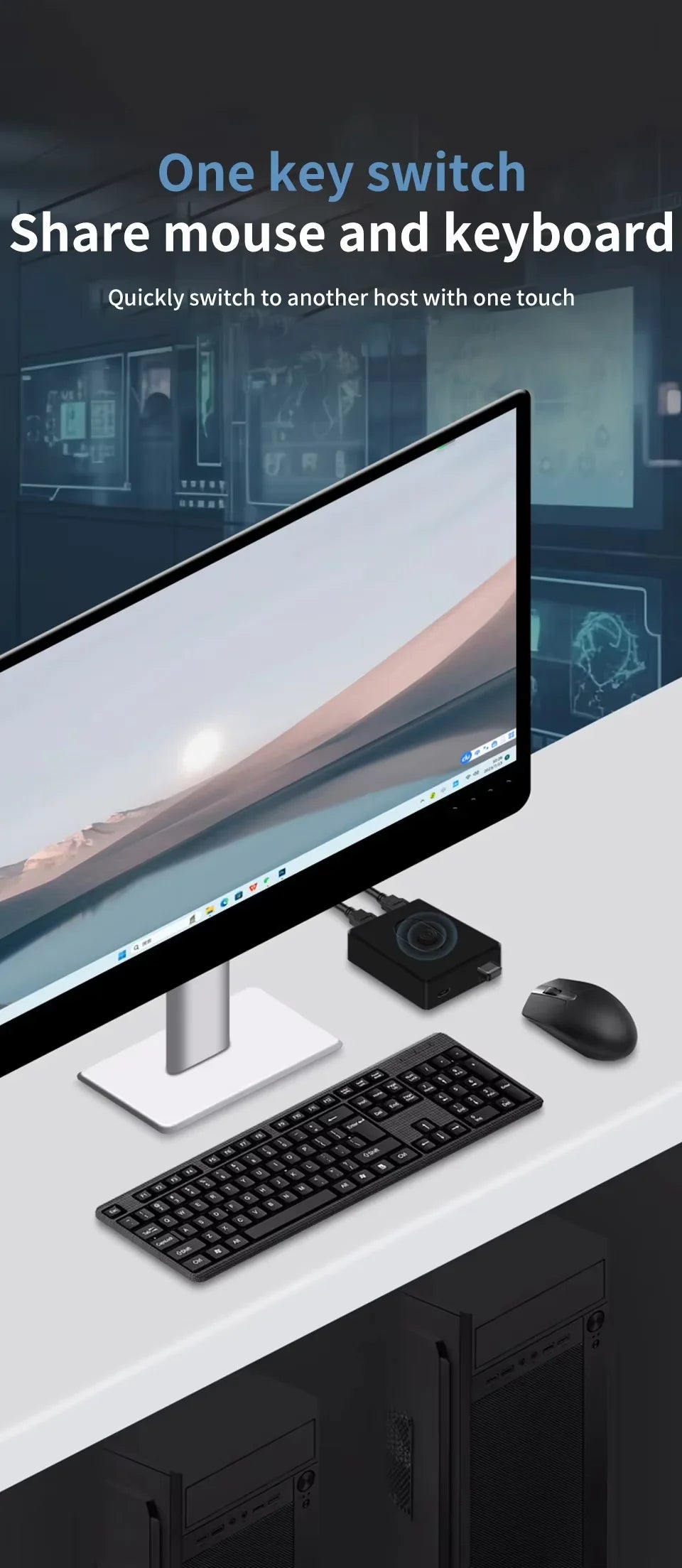 USB2.0 Switch 1x2/2x1 USB Hub Bidirectional USB3.0 Switcher USB2.0 Extender Shared Controller for PC Keyboard Mouse Printer ﻿ Beauty World Shop
